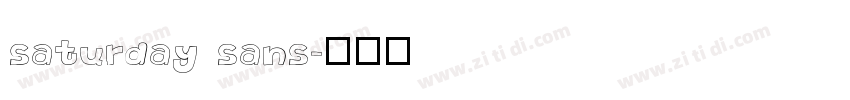saturday sans字体转换
